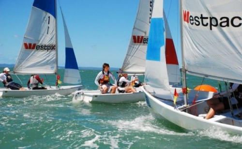 Team racing ahead of the Westpac Open © Suellen Hurling 